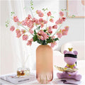 Fake Flowers Phoenix Orchid Artificial Flowers Fake Flowers Dining Flower Arrangement Decoration Living Room Bedroom Simulation Flower Dry Furnishings Flowers for Decoration (Color : 1) (1)