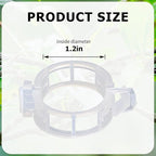 400PCS Plant Support Clips, White Plastic Garden Clips for Tomato Cucumber Flower Squash Vine, 1.2' Inner Diameter