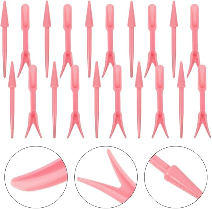 Veemoon 12 Sets Succulent Plant Transplanting Tools Garden Hand Tool Kit with Bulb Planter for Bonsai and Succulent Gardening Accessories Pink Plastic for Patio Lawn Use