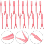 Veemoon 12 Sets Succulent Plant Transplanting Tools Garden Hand Tool Kit with Bulb Planter for Bonsai and Succulent Gardening Accessories Pink Plastic for Patio Lawn Use