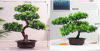 Artificial Bonsai Pine Tree, Plastic Simulation Potted Plant DIY Decorative Bonsai, Desk Display Fake Tree Pot Ornaments Home Office Bedroom Living Room Farmhouse Decorations(Style 3)