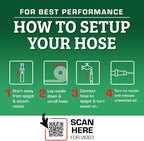 Flexzilla Colors Garden Hose 5/8 in. x 100 ft., Lightweight All-Weather Water Hose, Durable and Flexible, Leak-Free Connections, Forest Green