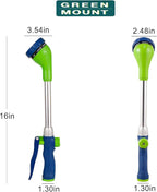 GREEN MOUNT Watering Wand, 16 Inches Sprayer Wand with 8 Watering Patterns for Lawn and Garden Use