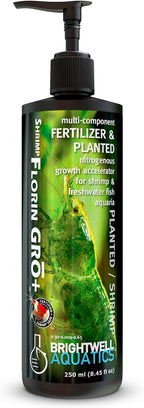 Brightwell Aquatics Shrimp FlorinGrō+ – Nitrate-Based Plant Supplement for Shrimp Aquariums – Supports Growth, Chlorophyll & Vibrant Foliage – Copper-Free, 250 ml
