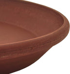 PSW Pot Collection AP25TC 10-inch Plastic/Stone/Wood Composite Plant Saucer Drip Tray – No Drainage Hole (Drillable), Indoor/Outer Water Tray, Terra Cotta Color