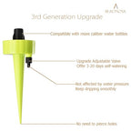 BEADNOVA Plant Self Watering Spikes Automatic Irrigation Equipment Adjustable Self Watering Spikes for Plants with Slow Release Control Valve (Orange Blue Green, 6pcs)