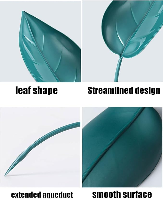 12 PCS Plant Pot Watering Funnel, 3 Color Leaf Plant Watering Devices, Creative Leaf Watering Device for Indoor and Outdoor Plants (12)