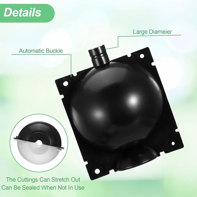 30 Pcs Air Layering Propagation Kit Reusable Half Black Half Transparent Grafting Ball Air Layering Pods Propagation Box Plant Rooting Grafting Box for Plants, Medium