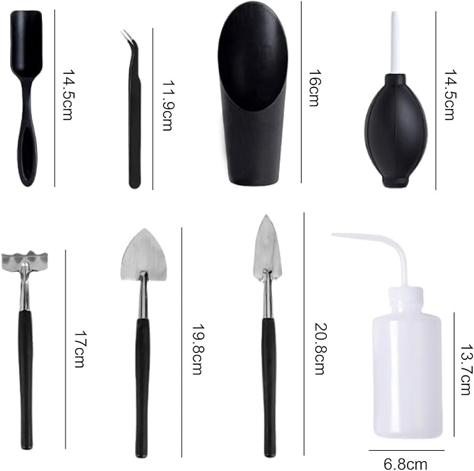Succulent Tools Set,Plant repotting kit,repotting kit,Succulent Tools,Indoor Plant Tools,Succulent Tool kit,houseplant Tools,Plant Care kit,Indoor Plant Care kit, (Set of 8)