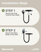 Bamworld Hanging Planters for Indoor Plants Wall Plant Holder Plant Hanger Indoor Wall Planters Window Plant Shelves Hanging Plant Holder Window Plant Hanger Plant Decor Black 2pc