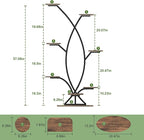 Plant Stand Indoor with Grow Light - 8 Tiered Corner Shelf for Indoor Plants, 57" Tall Plant Shelf with Lights for Indoor Growing , Sturdy Metal Plant Rack for Living Room,Balcony,Patio