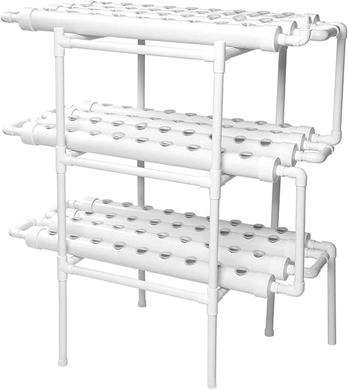FLTRGO Hydroponic Tower Growing Sytem Indoor Growing System with Hydroponics Mini Greenhouse Agriculture for Planting Lettuce Strawberry Easy to Install and Operate (Bianco 108 Plants)