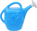 Union Products 63066 2 Gallon Plastic Indoor/Outdoor Watering Can w/ Tulip Design for Garden, Potted Plants, & Patio Pots, Caribbean Blue