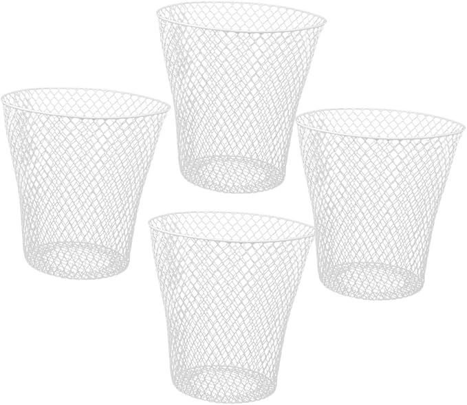 4pcs Iron Wire Plant Protective Cage Mesh Covers for Garden Flowerpots Reusable Plant Protectors with Ventilated Design Suitable for Outdoor Vegetables and Seedlings