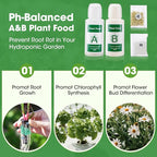 129Pcs Hydroponic Pods Kit with A&B Plant Food, Hydroponic Pods with 50 Grow Sponges, 50 Plant Labels,12 Grow Baskets, 12 Grow Domes and 1 Tweezers - Hydroponics Supplies