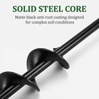 Auger Drill Bit for Planting, 1.6" x 16.5" Heavy Duty Garden Auger, Post Hole Digger, Bulb Planter, Fence Post Hole Tool for 3/8" Hex Drive Drill