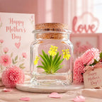 Bloomify Award Winning, Maintenance Free Dancing Orchid Terrarium - Psygmorchis Pusilla - Miniature, No Green Thumb Necessary, Great for Work, Home, Unique Gift.