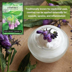 Sow Right Seeds - Comfrey Seeds for Planting - Non-GMO Heirloom Packet with Instructions to Plant an Outdoor or Indoor Herb Garden - Roots & Leaves for Home Remedies - Medicinal Salve, Oil, Tea (4)