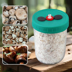 Mushroom Liquid Culture Jar with Self Healing Sealing Injection Port & Syringe Filter Port Mycology Supplies Mushroom Inoculation, Cultivation, Growing Kit 500 ML, 6PCS|PACK