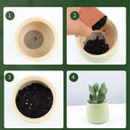200 Pack Flower Pot Hole Mesh Pad, 2" Rounds Drainage Hole Mesh Pad - Ultimate Gardening Solution Preventing Soil Loss, Anti-Slip, Bonsai Bottom Grid Mat Gifts for Women Gardeners!