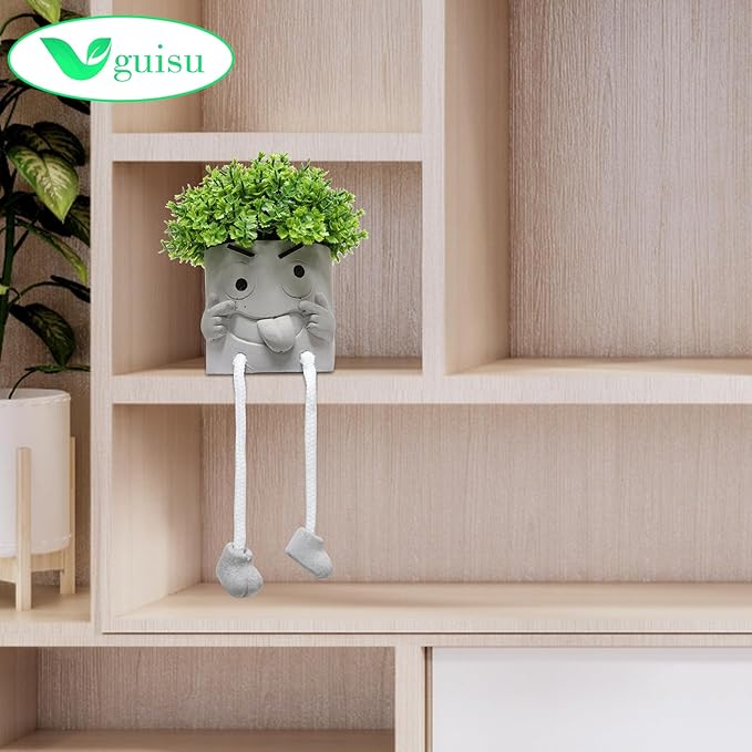Uguisu 1PCS Cute Plant pots,2.5 Inch Succulent pots,Indoor Succulent planters,Small Flower pots for Home Decor,Room,Shelf Decor,Desk Decor.（No Plants）
