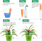 Baxrou Plant Self Watering Stakes 12 Pack Terracotta Watering Spikes for Indoor and Outdoor Plants,Wine Bottle Plant Watering Devices, Automatic Plant Waterers for Vacation