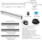 Pond Spillway Kit with Soft Tube & Connector for Waterfall Overflow, Koi Pond Water Feature, 120CM Bottom Inlet, Durable & Easy to Install, Perfect for Garden Landscaping
