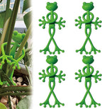 4 pcs Frog Plant Stand, Multipurpose Green Frog Plant Supports Steady Cartoon Plant Branches Tie Down, Frog Plant Holder for Potted Plants, Plant propagation buddy Cute Frog Flower Pot Hugger Plant Climbing Fixture Clips Perfect for Indoor Outdoor Gard...