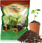 Doter Seed Starter Potting Soil Mix 4qt, Seed Starting Mix for Germination and Growth, Loamy Compost Well-Drainaged Soil Fit for Vegetable, Flower, houseplant
