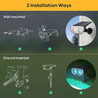 Linkind Solar Lights Outdoor StarRayS, Color Changing Solar Spot Lights, IP65 Waterproof Easter Lights for Landscape Garden Pathway Walkway (Multicolor, 10 Pack)