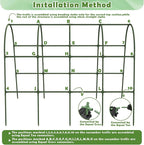 Cucumber Trellis for Raised Bed, Large Size Garden Arch Trellis for Climbing Plants Outdoor, Metal Garden Trellis for Spring Vegetables, Cucumber Trelli for Tomato, Bean, Pea, Grape, Plant