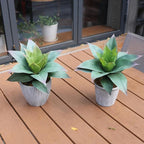 2 Pcs Large Agave Plants Artificial Succulents Fake Succulents Unpotted for Family Office Decor