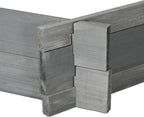 Outsunny Wooden Raised Garden Bed, Hexagon Screwless Outdoor Planter Box Plants, Vegetables, Flowers, Herbs, 39" x 36" x 6", Gray