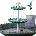 AISITIN 3.5w Solar Fountain Pump with 3 Tiered Bird Bath DIY Solar Water Fountain 2026 Detachable Solar Powered Pump for Bird Bath, Garden, Fish Tank and Outdoor Bird Feeder