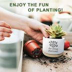 Thank You Gifts for Women, Succulent Planter, Flower Cactus Plant Pot, Employee Appreciation Gifts for Coworkers Nurse Friends Women, Thank You for Being Awesome (No Plants)