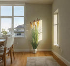 57" (4.8ft,2Pack) Pampas Grass Potted Plants,Artificial Tall Grass Faux Plants Fake Grass, Faux Pampas Grass Home Decor As Plant Room Decor Floor Plants