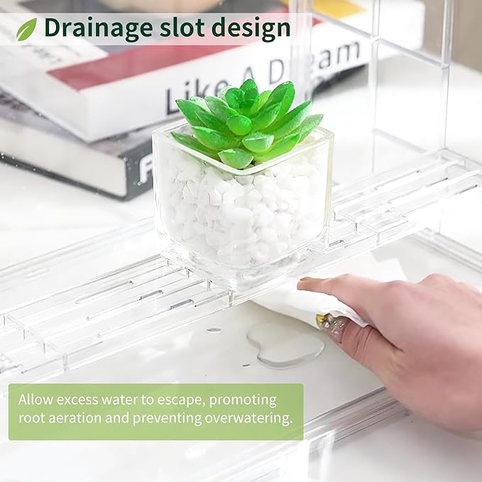 Clear Mini Greenhouse Indoor, 2 Pack Small Portable Tabletop Green House with Magnetic Door for Seed Starting, Plant Grow Warmer and Home Gardening Display