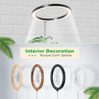 12" Grow Lights for Large Indoor Plants, Full Spectrum Indoor Plant Lights for Indoor Growing,Height Adjustable 15"-65",Timer Auto On/Off 3/9/12H,9 Brightness,Led Tall Halo Grow Light for House Plants