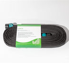 LINEX Flat Soaker Hose 150 ft for Garden Beds, Drip Hose 1/2'' x 75 ft 2 Pack Save Water 80%, Heavy Duty Irrigation Sprinkler Hose