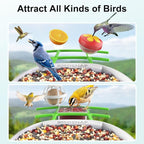 birdsnap® PAV-Bird Feeder with Camera,2K HD with 64GB Card, AI Identify Smart Bird House Cam Solar Panel,Live Stream,Motion Detection,Auto Record Video for Backyard Outdoors,Ideal Gift for Bird Lover