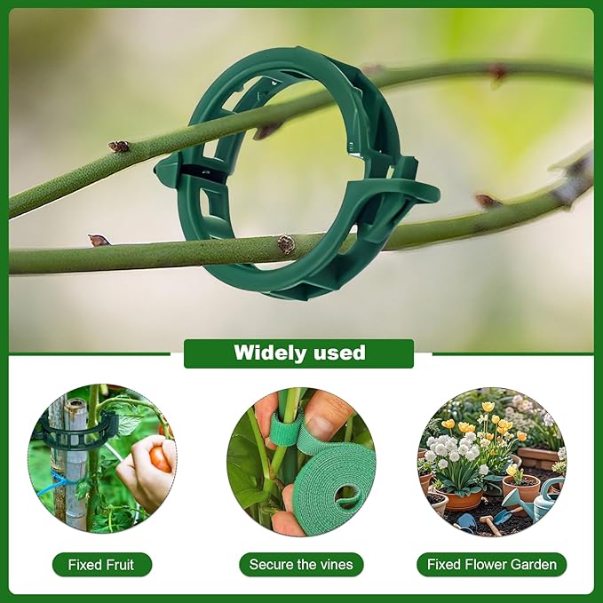 10pack Adjustable Plant Support Pole Stackable Indoor/Outdoor Support Pole with Clamps, Suitable for Supporting Monstera and Climbing Plants, Garden Accessories, Perfect Replacement for Plant Stakes