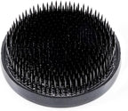 Wazakura Japanese Ikebana Kenzan Flower Holder 89mm (3.5"), Made in Japan, Round Large - Black