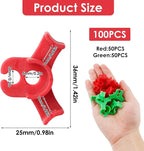 100 Pcs Plant Training Clips, Adjustable Low-Stress Training Plant Clips, Reusable 90-Degree Bendies Folder to Bend for Tomatoes Cucumbers Beans Climbing Plants in Indoor Outdoor Gardens