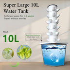Hydroponics Growing System, 30-Plant Indoor Hydroponic Tower with Timer and Pump System, Plants Germination Kit, Vertical Hydroponic System for Gardening Lover (No Seed)