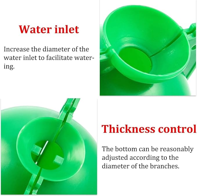 10PCS Propagation Stations Air Layering Pods, Plant Propagation Buddy Reusable Rapid Root Plugs Air Layering Propagation Kit Grafting Tool Take Root Box Plant Propagation Ball Root Starter