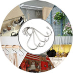20 Pack 3.4" S Shaped Hooks Stainless Steel Metal Hangers Hanging Hooks for Kitchen, Work Shop, Bathroom, Garden