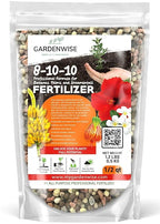 GARDENWISE Elite 8-10-10 Professional Fertilizer for Banana, Flowering, and Fruit Trees, Ornamentals - Boosts Flowering & Fruiting - for Indoor & Outdoor Plants (1/2 Quart)