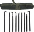 Professional Bonsai Tool Set 9PCS with Anti Slip Handle and Storage Bag for Pruning Shaping and Carving