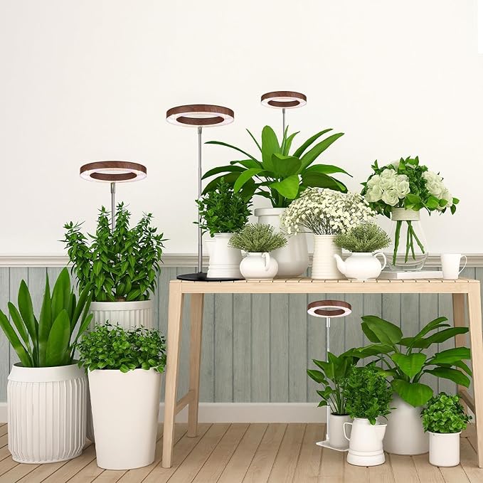 Plant Grow Light,Yadoker LED Growing Light Full Spectrum for Indoor Plants,Height Adjustable, Automatic Timer, 5V Low Safe Voltage,Idea for Small Plant Light