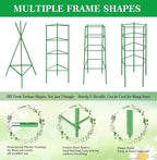 Moirsunt 4Pack Tomato Cage for Garden, 48Inch Multi-Functional Plant Support Stakes, Garden Stakes Tomato Trellis for Raised Garden Bed & Potted Plants, Tomato Cage Trellis for Climbing Plants